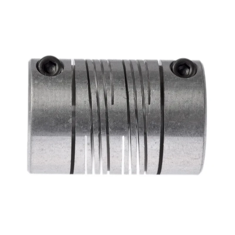 Huco Aluminium Multi-Beam Clamp Flexible Coupling 25.4 mm OD 8 mm Bore 38.1 mm Length 707.25.2828