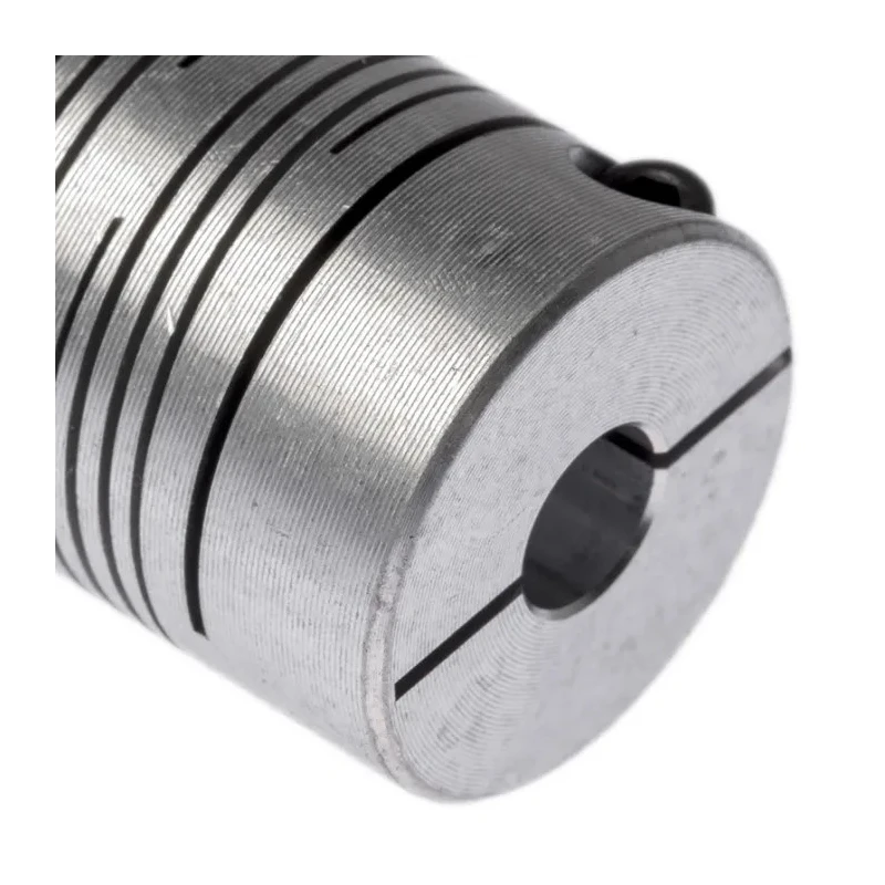 Huco Aluminium Multi-Beam Clamp Flexible Coupling 25.4 mm OD 8 mm Bore 38.1 mm Length 707.25.2828