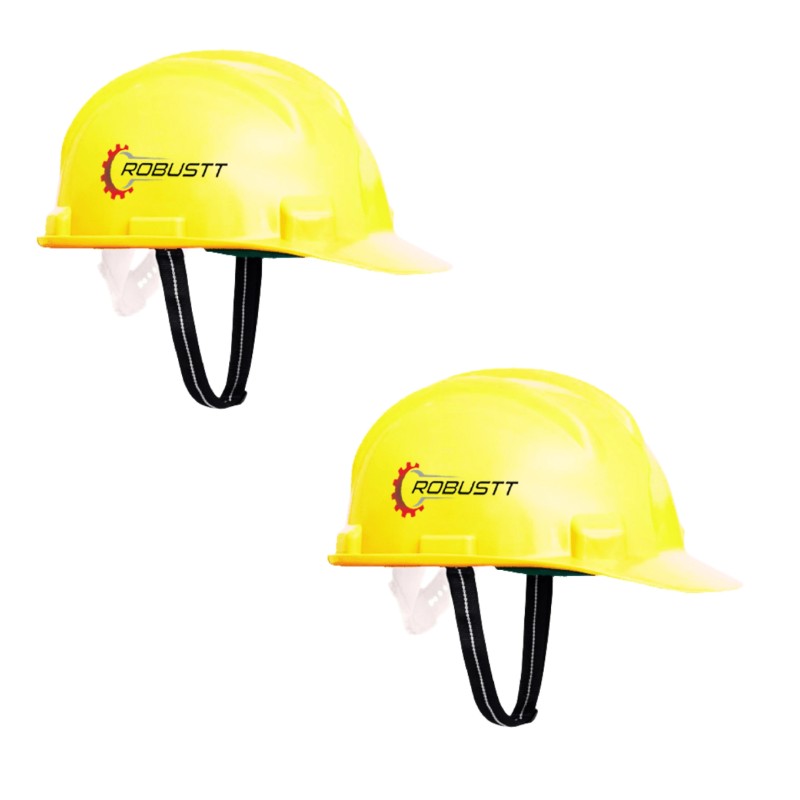 Buy Robustt X Shree Jee Nape Type Yellow Adjusment-Safety Helmet