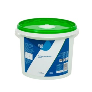 PAL Wet Disinfectant Surface-Cleaning Wipes, Bucket of 1000, 195 x 200 mm, TX, Single Use W131230T