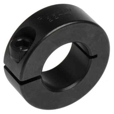 Ruland One Piece Carbon Steel Shaft Collar Clamp Screw Bore 22 mm OD 42 mm Width 15 mm MCL-22-F