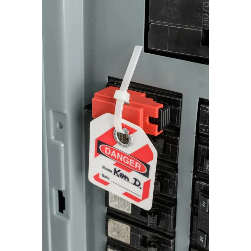 Brady Red 1-Lock Lockout Fibreglass Reinforced Nylon Circuit Breaker Switch Lockouts TAGLOCK SWITCH W/ HOLE CIRCT BRK LO EA