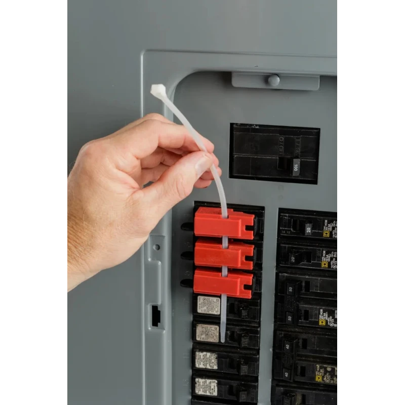Brady Red 1-Lock Lockout Fibreglass Reinforced Nylon Circuit Breaker Switch Lockouts TAGLOCK SWITCH W/ HOLE CIRCT BRK LO EA