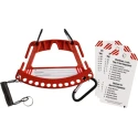 Brady Red 12-Lock Lockout Fibreglass Reinforced Nylon Padlock and Key Racks and Carrier SAFETY LOCK & TAG CARRIER - RED