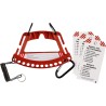 Brady Red 12-Lock Lockout Fibreglass Reinforced Nylon Padlock and Key Racks and Carrier SAFETY LOCK & TAG CARRIER - RED