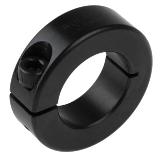 Ruland Carbon Steel One Piece Shaft Collar Clamp Screw, Bore Diameter 28mm, Outside Diameter 48mm, Width 15mm MCL-28-F