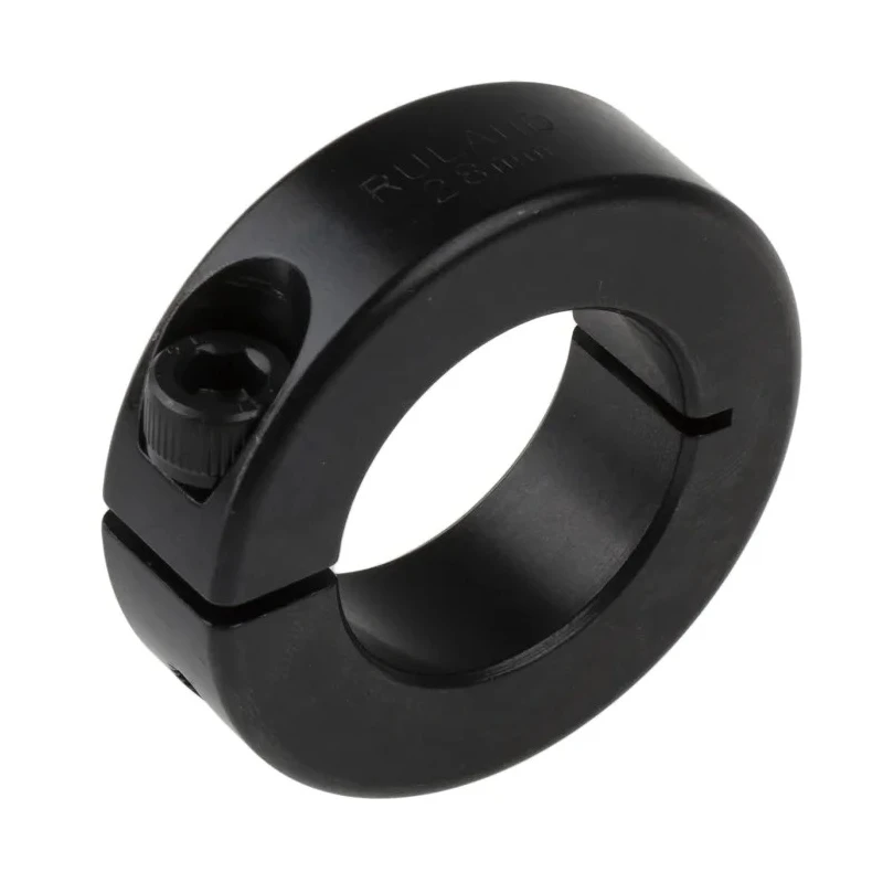 Ruland Carbon Steel One Piece Shaft Collar Clamp Screw, Bore Diameter 28mm, Outside Diameter 48mm, Width 15mm MCL-28-F