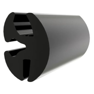 RS PRO Black Ethylene Propylene Diene Monomer Edging Strip 20.9 mm 175-2583