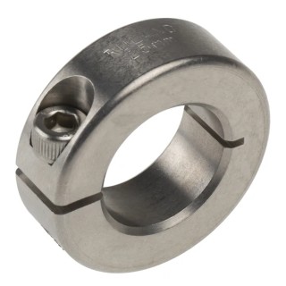 Ruland Shaft Collar One Piece Clamp Screw Stainless Steel 303 OD 45 mm W 15 mm MCL-25-SS