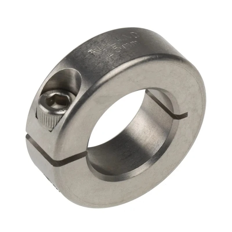 Ruland Shaft Collar One Piece Clamp Screw Stainless Steel 303 OD 45 mm W 15 mm MCL-25-SS