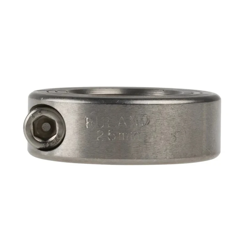 Ruland Shaft Collar One Piece Clamp Screw Stainless Steel 303 OD 45 mm W 15 mm MCL-25-SS