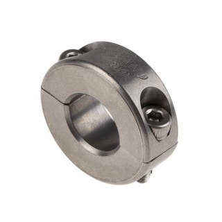 Ruland Stainless Steel Two Piece Shaft Collar Clamp Screw, Bore Diameter 14mm, OD 30mm, Width 11mm MSP-14-SS