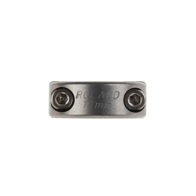 Ruland Stainless Steel Two Piece Shaft Collar Clamp Screw, Bore Diameter 14mm, OD 30mm, Width 11mm MSP-14-SS
