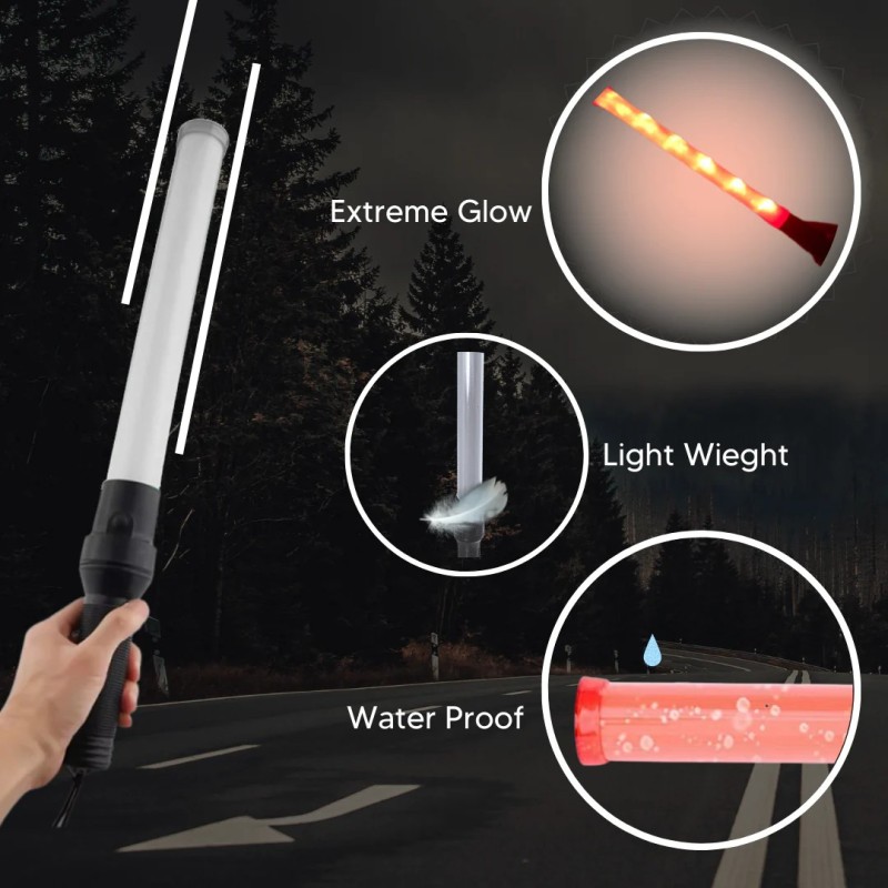 Buy Robustt Baton Light Stick 12 Inch Pack of 1 Traffic Safety