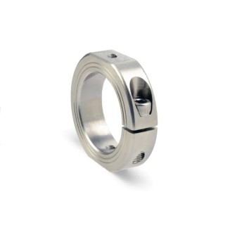 Ruland Stainless Steel One Piece Shaft Collar, Clamp Screw Fastening, Bore 12mm, Outside Diameter 28mm, Width OF-MCL-12-SS