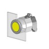 EAO Panel Red LED Pilot Light, 31 mm Cutout, IP65 Rated, Round, Aluminium Bezel, Model 704.006.218