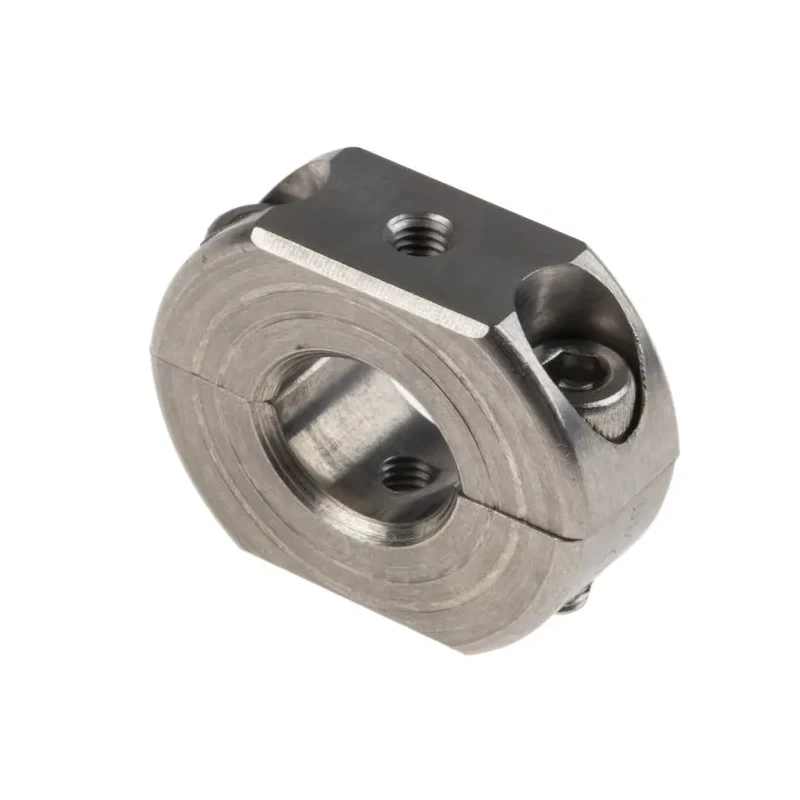 Ruland Stainless Steel Two Piece Clamp Screw Shaft Collar, Bore Diameter 10 mm, Outside Diameter 24 mm, Width 9 OF-MSP-10-SS