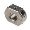 Ruland Stainless Steel Two Piece Clamp Screw Shaft Collar, Bore Diameter 10 mm, Outside Diameter 24 mm, Width 9 OF-MSP-10-SS