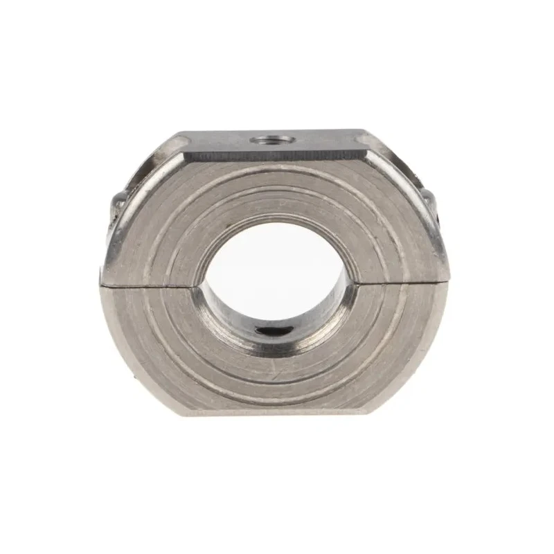 Ruland Stainless Steel Two Piece Clamp Screw Shaft Collar, Bore Diameter 10 mm, Outside Diameter 24 mm, Width 9 OF-MSP-10-SS