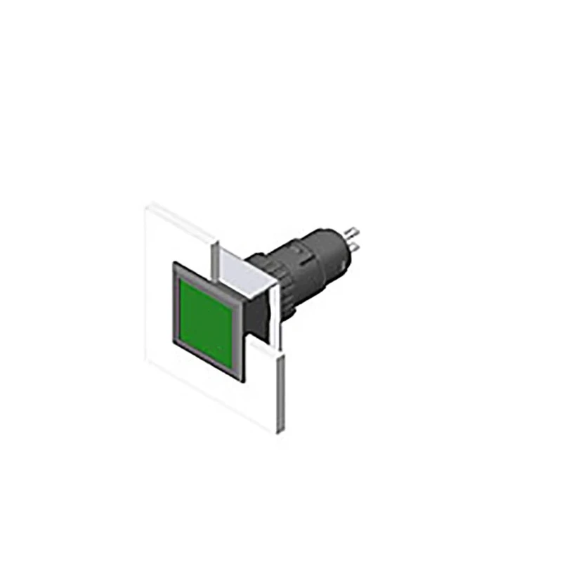 EAO Green Rectangular Push Button Lens for Use with Series 51 Switch 51-953.5