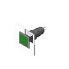 EAO Green Rectangular Push Button Lens for Use with Series 51 Switch 51-953.5