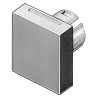 EAO Yellow Rectangular Push Button Lens for Use with Series 51 Switch 51-953.4