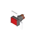 EAO Illuminated Push Button Black Switch for Use with Series 51 Switch 51-261.0252