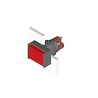EAO Illuminated Push Button Black Switch for Use with Series 51 Switch 51-261.0252