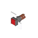 EAO Illuminated Push Button Black Switch for Use with Series 51 51-282.0252
