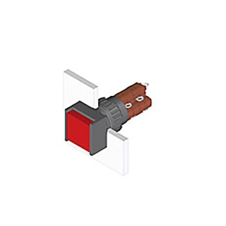 EAO Illuminated Push Button Black Switch for Use with Series 51 51-282.0252