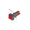 EAO Illuminated Push Button Black Switch for Use with Series 51 51-282.0252