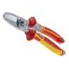 NWS ESD Safe Flush Cable Cutter 210mm, VDE/1000V Approved, Steel Blade, Rubber Grip, Plastic Handle N043-49-VDE-210-SB