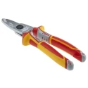 NWS ESD Safe Flush Cable Cutter 210mm, VDE/1000V Approved, Steel Blade, Rubber Grip, Plastic Handle N043-49-VDE-210-SB