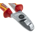 NWS ESD Safe Flush Cable Cutter 210mm, VDE/1000V Approved, Steel Blade, Rubber Grip, Plastic Handle N043-49-VDE-210-SB