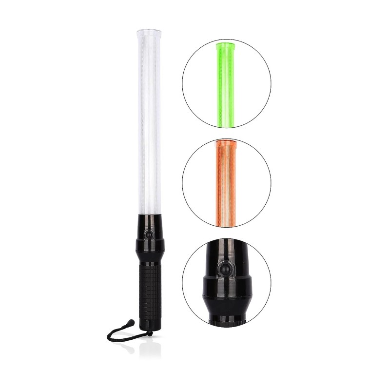 Buy Robustt 21inch Red/Green Traffic Baton Light (Pack of 2)