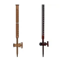 Amber Burettes With Straight Bore Glass Key Stopcock for Lab image-1