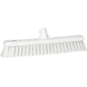 Vikan Push Broom for Wet Areas and Dry Areas, White, 410mm Width, 52mm Bristle Length, Model 31745
