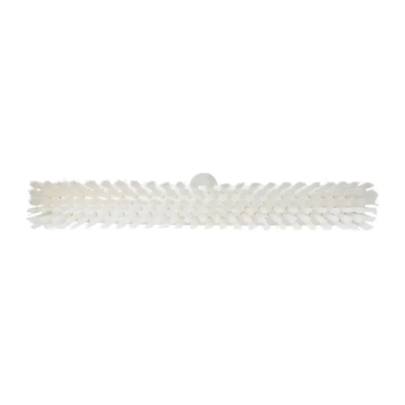 Vikan Push Broom for Wet Areas and Dry Areas, White, 410mm Width, 52mm Bristle Length, Model 31745
