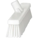 Vikan Push Broom for Wet Areas and Dry Areas, White, 410mm Width, 52mm Bristle Length, Model 31745