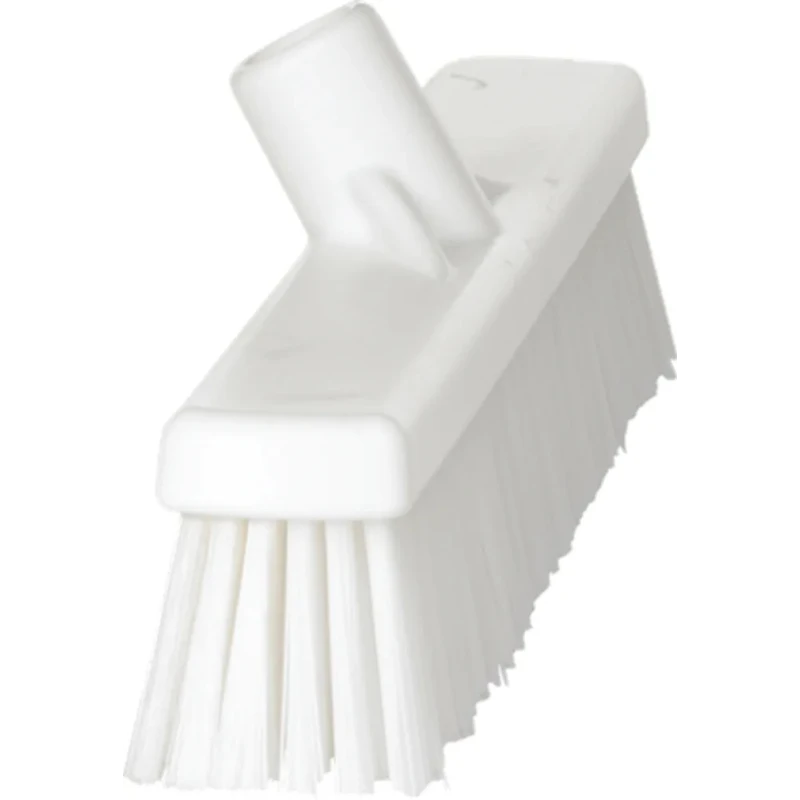 Vikan Push Broom for Wet Areas and Dry Areas, White, 410mm Width, 52mm Bristle Length, Model 31745