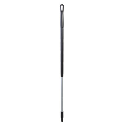 Vikan Black Aluminium Broom Handle 1.31m Ergonomic 31mm Diameter for Use with Vikan Brooms 29359