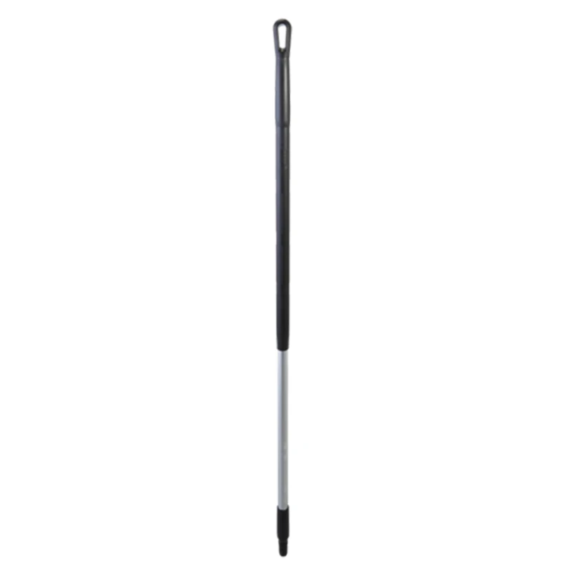 Vikan Black Aluminium Broom Handle 1.31m Ergonomic 31mm Diameter for Use with Vikan Brooms 29359