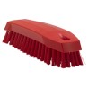 Vikan Red Scrubbing Brush with 20 mm Polyester Bristle Length, 50 mm Width, 165 mm Length, Model 35874