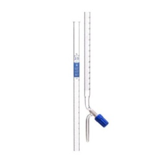 Burettes With Screw Type PTFE Needle Valve Stockcock for lab image-1