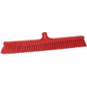 Vikan Broom for Dry Areas and Wet Areas Medium Hardness Bristles Red 610mm Width 70mm Depth 31944
