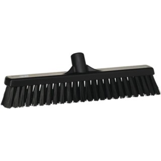 Vikan Push Broom with Black Polypropylene Bristles for Dry and Wet Areas 31749
