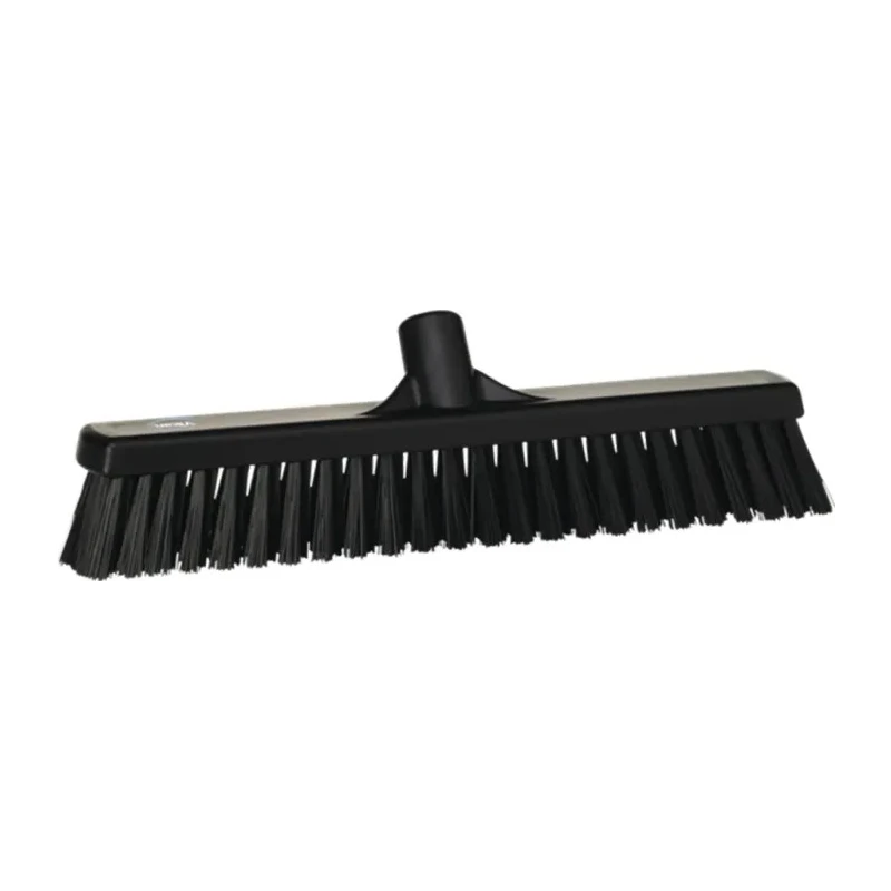 Vikan Push Broom with Black Polypropylene Bristles for Dry and Wet Areas 31749