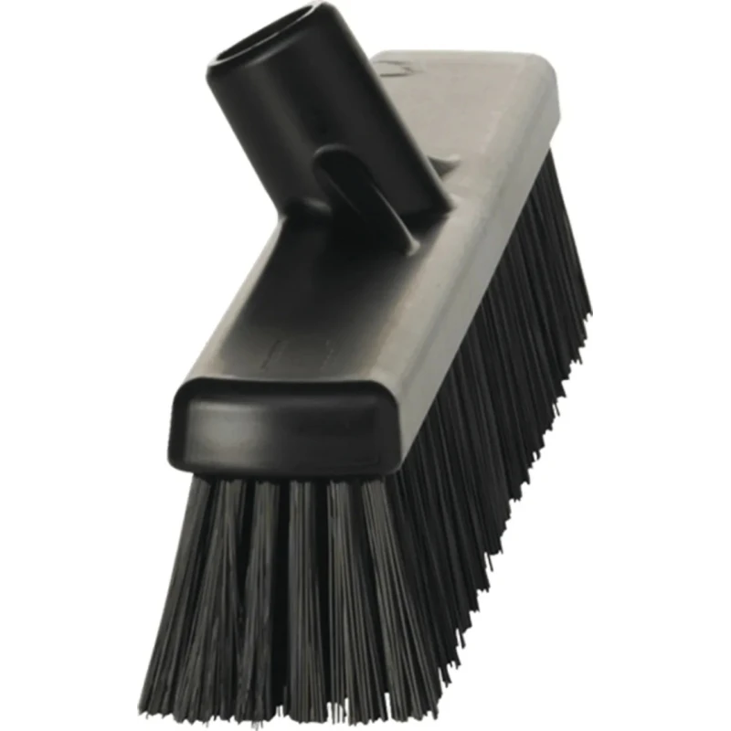 Vikan Push Broom with Black Polypropylene Bristles for Dry and Wet Areas 31749