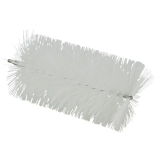 Vikan White Bottle Brush Polyester Bristles, 100mm Bristle Length, 90mm Diameter, 200mm Overall Length 53915