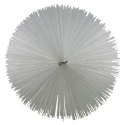 Vikan White Bottle Brush Polyester Bristles, 100mm Bristle Length, 90mm Diameter, 200mm Overall Length 53915